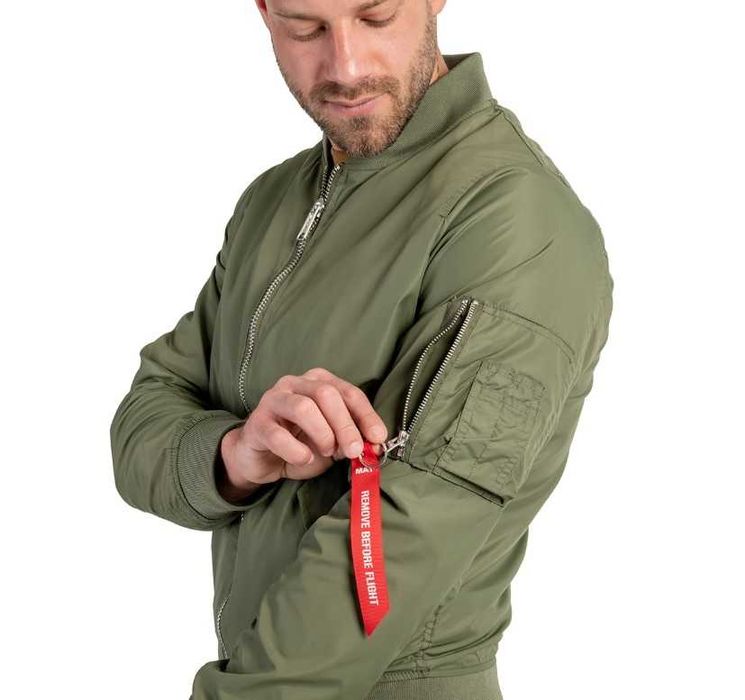 Чоловіча куртка - бомбер Mil-Tec MA-1 Flyers Summer - Olive - Оригінал