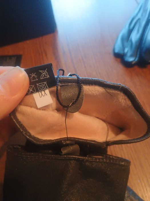 Rękawiczki skóra szare rozmiar XXL