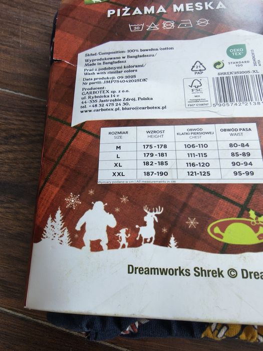 Piżama męska XL, XXL, L kolekcja Dream Works

Marka carbotex

nowa z m
