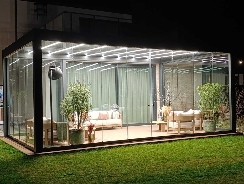 Zadaszenie tarasu, zabudowa tarasu, pergola aluminiowa, szklany ogród