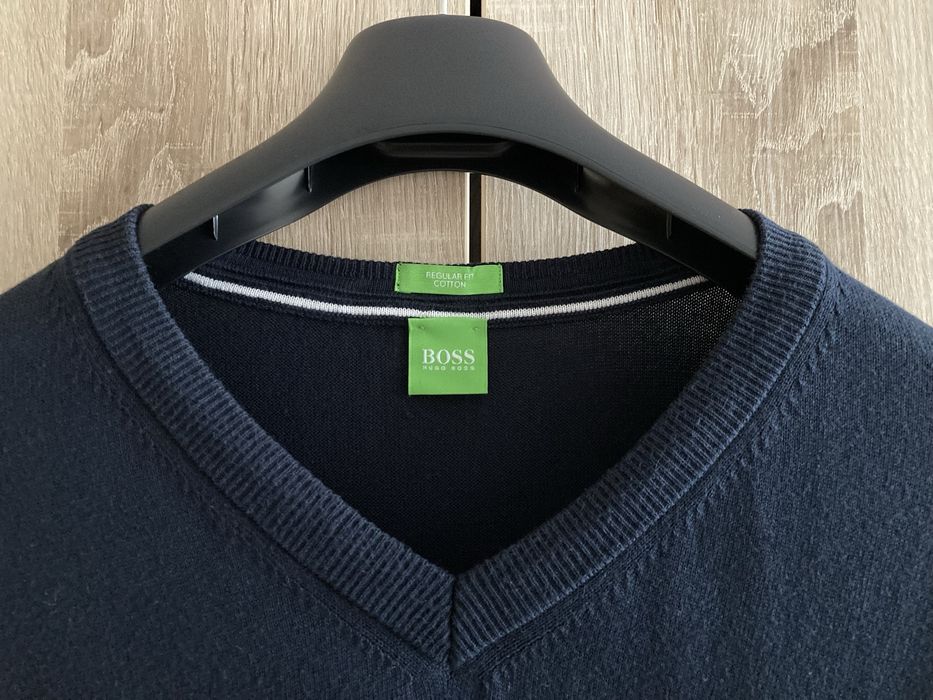 Sweter * HUGO BOSS * Rozmiar XL * Regular Fit * Granatowy * UŻYWANY