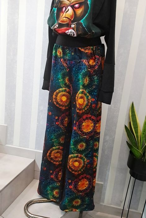 Spodnie damskie handmade mandale