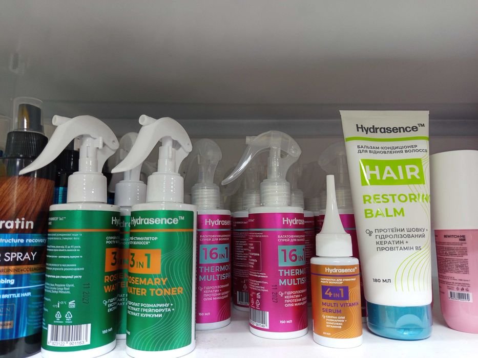 Зміцнювальний шампунь волосся Hydrasence Rosemary розмарин гель тонік