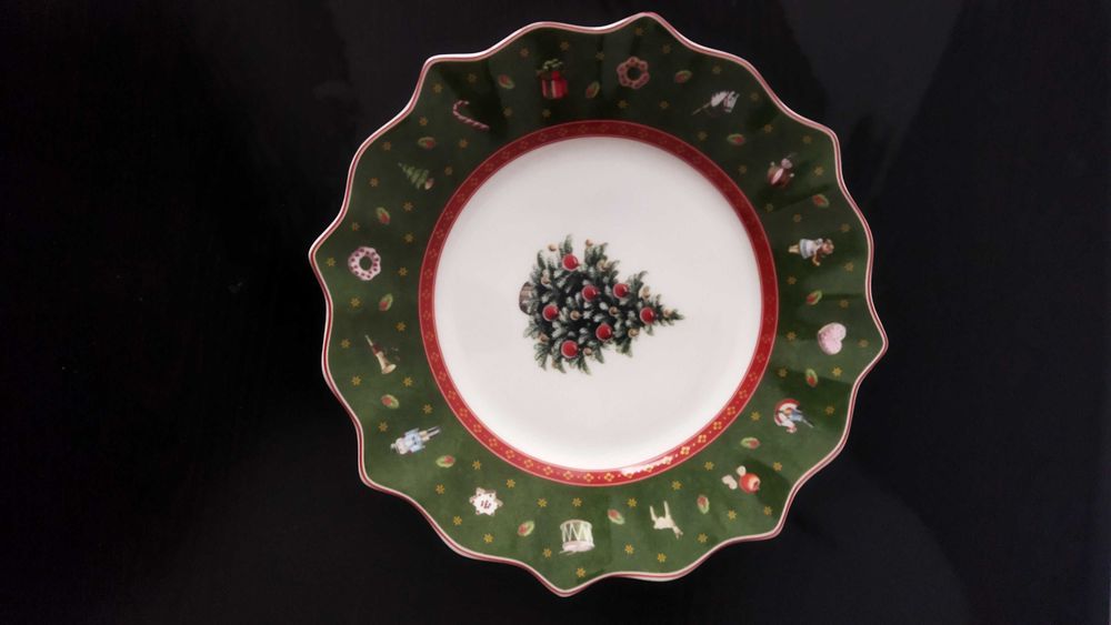Prato Villeroy Boch decoração Natal - Toy's Delight Royal Verde