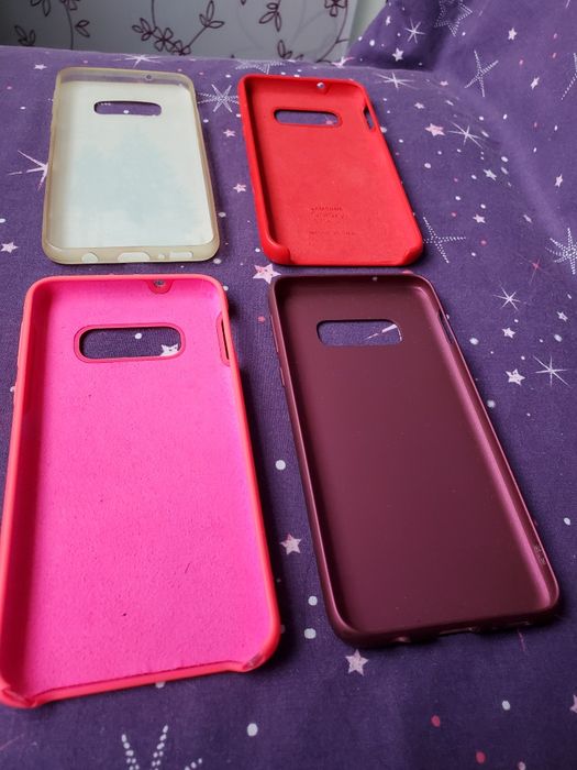 Чохол для Samsung 10 e рожевий, червоний, малиновий