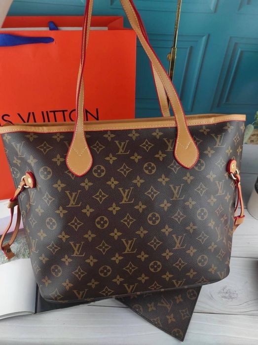 Жіноча сумка Louis Vuitton Neverfull женская сумка шопер Луи Витон
