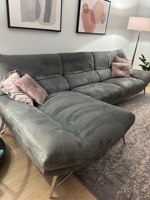 Narożnik Kler Carmen W175 lewy szary