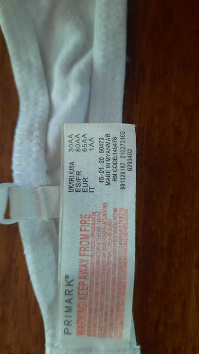 Бюстгальтер Primark 65AA 30AA підлітковий