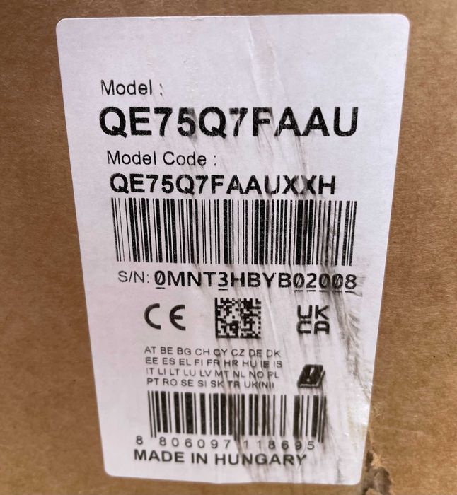 Телевізор Samsung QE75Q7F НОВИНКА Нові! Запечатані!
