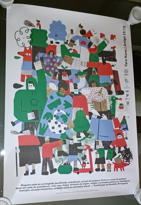 Cartaz da ilustradora e designer Yara Kono