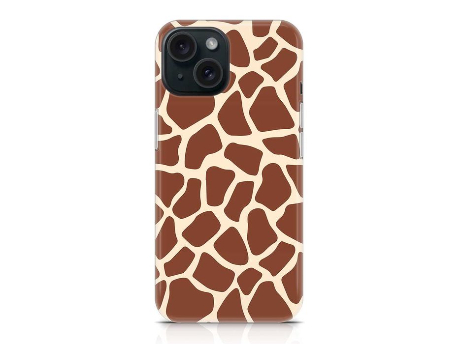 Capas silicone para iPhone com padrão Girafa safari