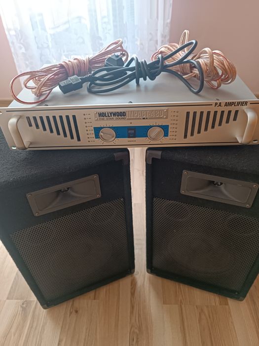 Wzmacniacz+dwie kolumny 480w