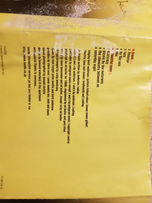 CD Suede Coming Up Nude/Sony UK