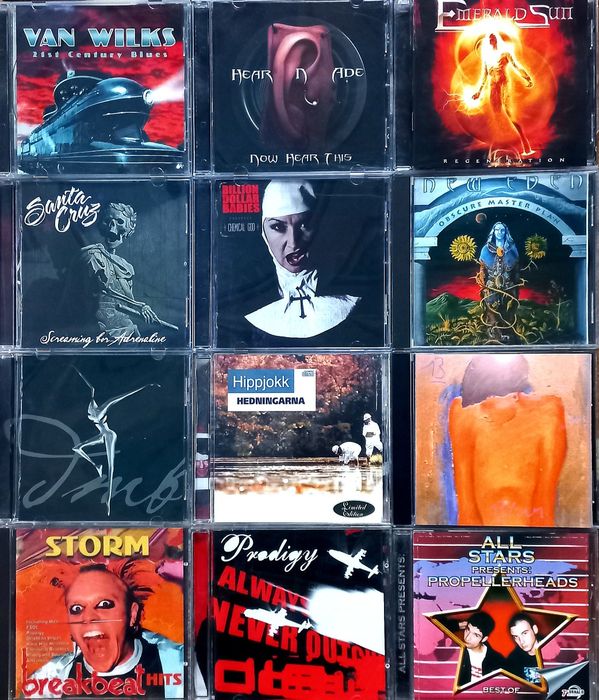 CD диски Prodigy, Alice Cooper, Smokie и др.