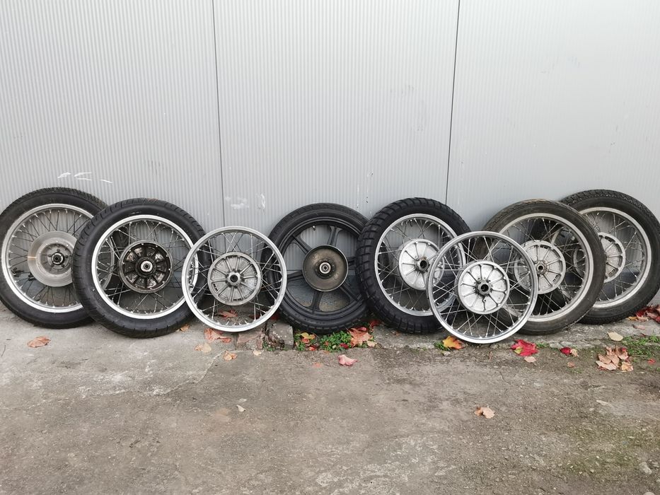 Koła szprychowe, aluminiowe śnieżynki, bęben, tarcza BMW r75 r80 r100
