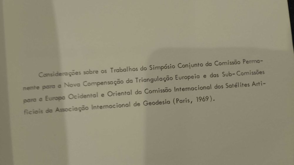 Simpósio da Associação Internacional de Geodesia nº1 José Osório
