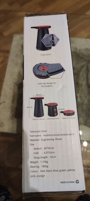 Banco Telescópico Retrátil Portátil – Novo, Modelo MO‑002