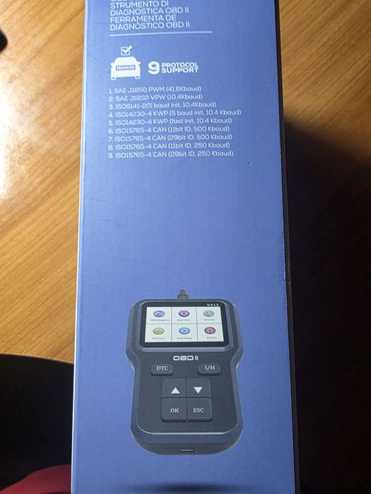 Leitor ObdII com ecrã