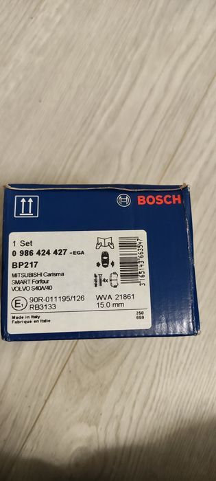 Комплект гальмівних колодок Bosch BP217, дискові гал