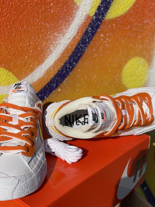 Nike Blazer Low x Sacai Magma Orange