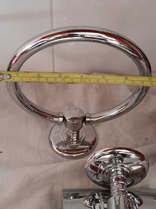 Conjunto em inox para WC de 4 peças