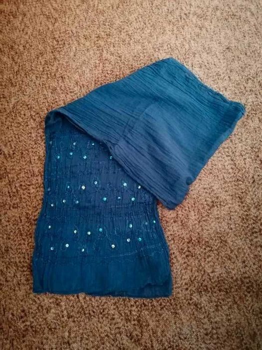 Szal damski, granatowy