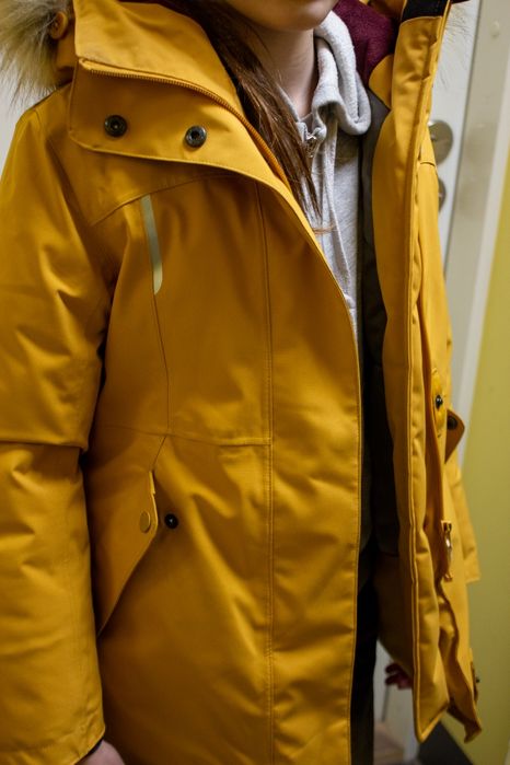 Kurtka zimowa, narciarska, żółta, dla dzieci