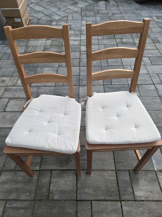 Ikea Jokkmokk krzesla sosnowe 2 szuki