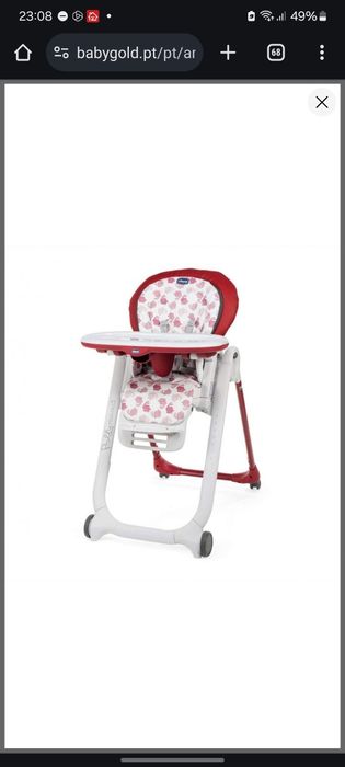 Chicco Cadeira Papa Polly Progres5 Cherry