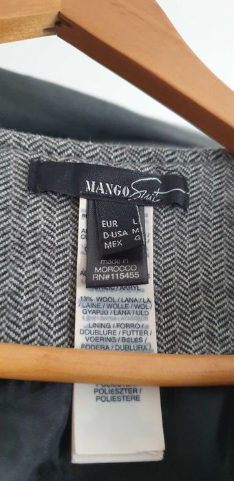 Vestido traçado Mango