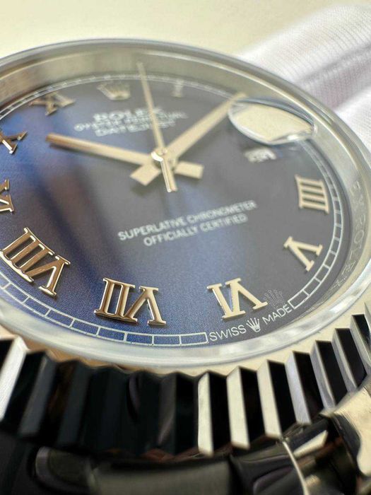 Швейцарський годинник Rolex Datejust 41mm Blue Stainless Steel Mens