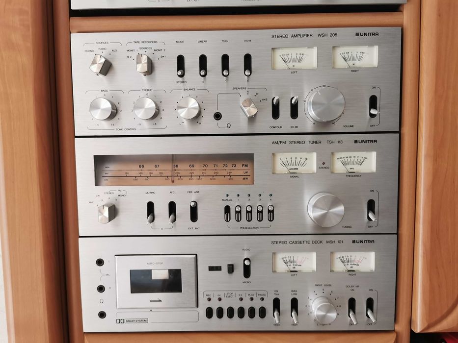 UNITRA RARYTAS flagowa wieża ZM 1006 Hi Fi, WSH 205, TSH 113, MSH 101