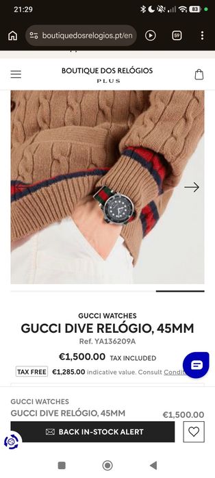Relógio Gucci Novo ORIGINAL