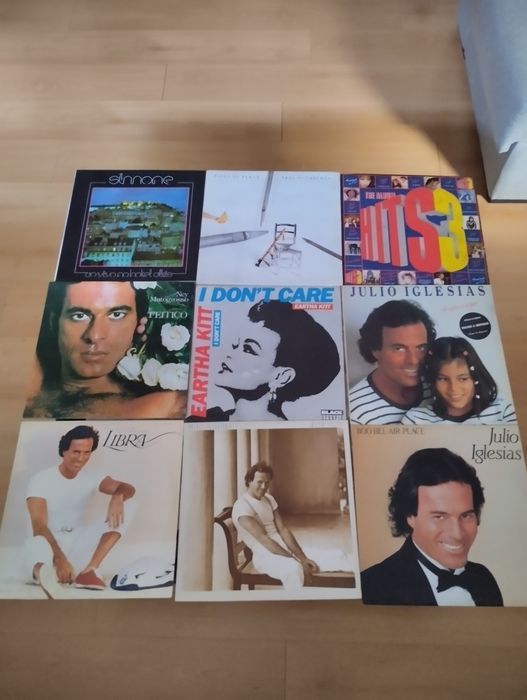 Vários discos de vinil