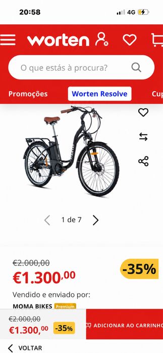 Bicicleta elétrica em otima estado!