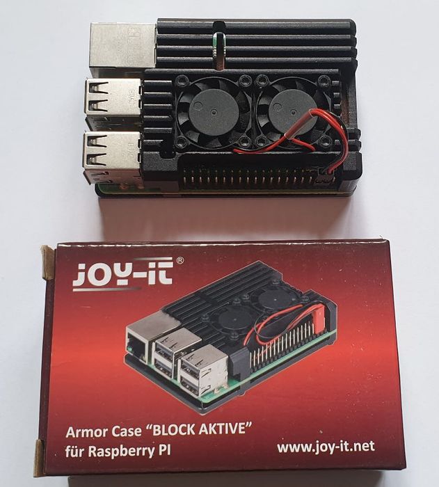 Caixa em alumínio com ventoinha para Raspberry Pi 3 Model B - Nova