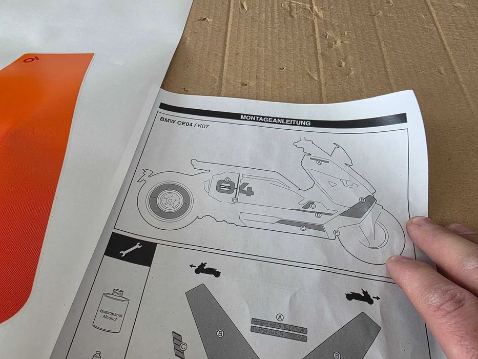 Naklejki zestaw naklejek BMW CE 04 K07 2021 -