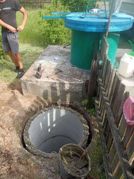 Септик, каналізація, вигрібна яма - під ключ, Бетонні кільця | Зазим'я