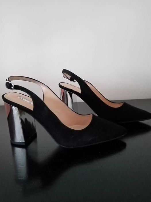 Sandálias de salto Bloco