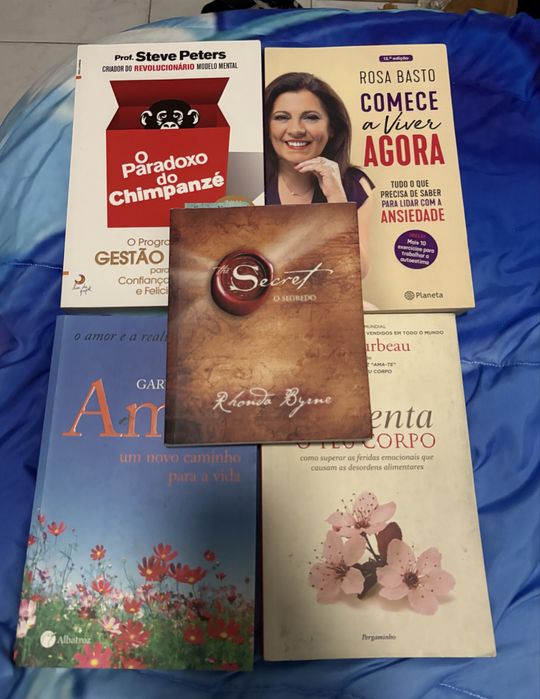 5 livros sobre a Vida, Bem Estar, Sobre o Psicológico e a Ansiedade