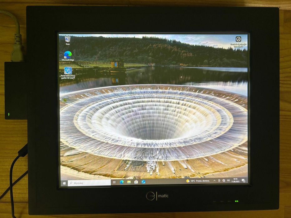 Komputer Panelowy Przemysłowy Advantech PPC-3170 RE4AE Sprawny.