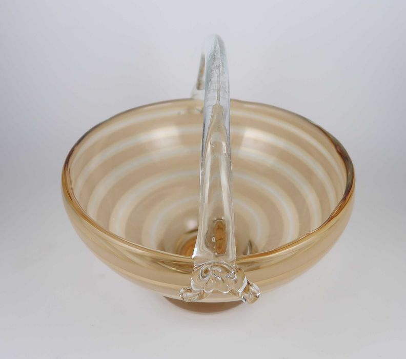 Cesta Art Deco Vidro Murano - 26 cm
