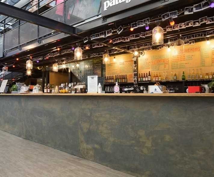 naturalny KAMIEŃ żywica transparentna LAMPA ściana TV efektowny LUXURY