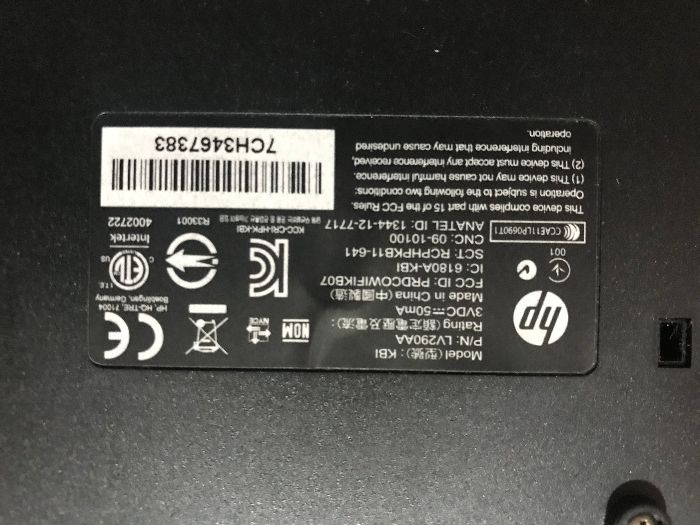 HP Wireless Keyboard (No Receiver Included)64309999461122122