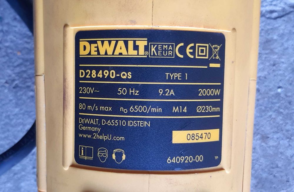 Rebarbadora DEWALT D28490-QS 230mm