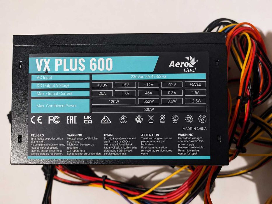 Блок живлення Aerocool VX Plus 600W