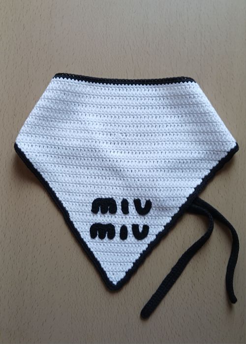 Косинка на голову " miu miu"