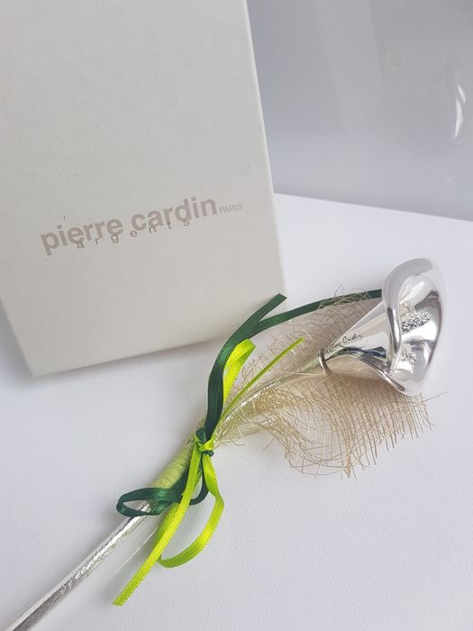 Pierre Cardin Flor Decorativa em Prata