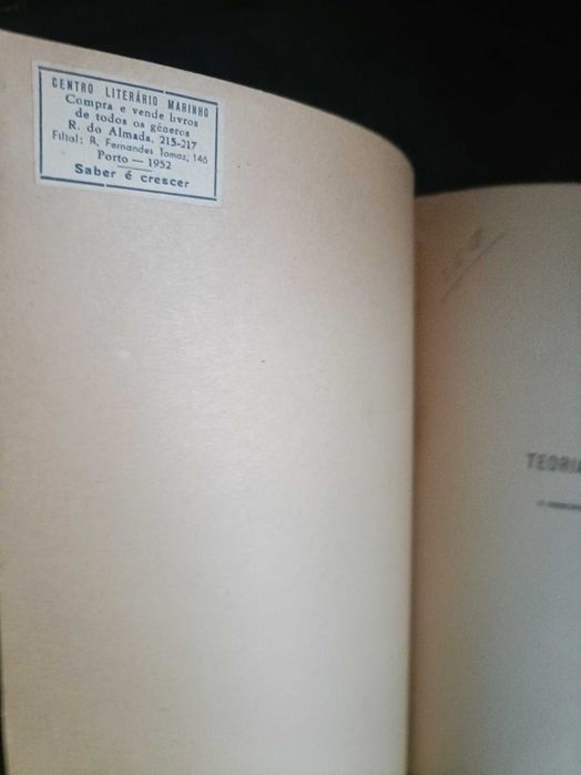 Livro "Teorias de Einstein" de 1922