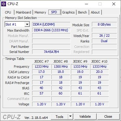Kingston DDR4 16GB 2666 Mhz [8+8] CL19